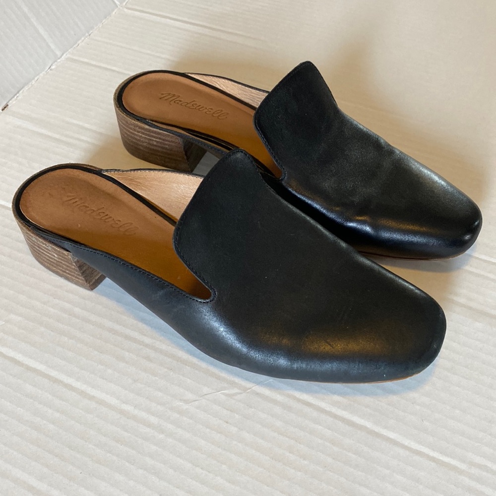 Madewell Leather Loafer Mules 8.5